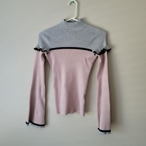 Guess Cute Ruffle Long Sleeve Top